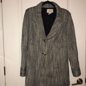 BCBG tweed pea coat